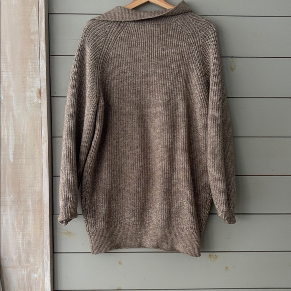 H&M Half-Zip Knit Sweater – Oatmeal / Taupe | Size S - Picture 5 of 5